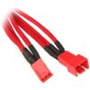 BITFENIX 3-PIN EXTENSION 90CM - SLEEVED RED/RED