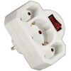 HAMA 108846 3-WAY SOCKET ADAPTER ΜΕ ΔΙΑΚΟΠΤΗ WHITE
