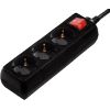 HAMA 108835 3-WAY POWER STRIP ΜΕ ΔΙΑΚΟΠΤΗ 5M BLACK