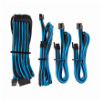 CORSAIR DIY CABLE PREMIUM INDIVIDUALLY SLEEVED DC CABLE STARTER KIT TYPE4 (GEN4) BLUE/BLACK
