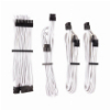 CORSAIR DIY CABLE PREMIUM INDIVIDUALLY SLEEVED DC CABLE STARTER KIT TYPE4 (GEN4) WHITE