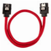 CORSAIR DIY CABLE PREMIUM SLEEVED SATA DATA CABLE SET STRAIGHT CONNECTORS RED 30CM
