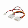 SAVIO AK-15 POWER CABLE MOLEX 4 PIN M - MOLEX 4 PIN F + 3 PIN M