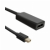 QOLTEC 50432 ADAPTER MINI DISPLAYPORT MALE - HDMI A FEMALE 0.2M