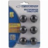 ESPERANZA EBA101K MULTIPURPOSE CABLE CLIPS BLACK