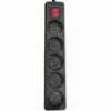 EUROLAMP ΠΟΛΥΠΡΙΖΟ 5Θ ΔΙΑΚΟΠΤΗ 3X1,5MM 1,5M ΜΑΥΡΟ ΠΡΟΣΤΑΣΙΑ ΕΠΑΦΩΝ 147-62263