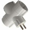 LAMTECH POWER SOCKET SPLITTER WITH 3 SCHUKO OUTLETS WHITE LAM023770