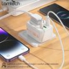LAMTECH MULTIFUNCTIONAL SURGE PROTECTOR WALL SOCKET 1XSCHUKO 2XUSB 1XTYPE-C PD20W LAM114482
