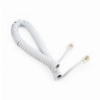 CABLEXPERT TC4P4CS-2M-W TELEPHONE HANDSET SPIRAL CORD RJ10 (4P4C) 2M WHITE