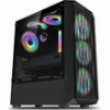 ARMAGGEDDON GAMING PC CASE WITH 4 ARGB FANS TRITRON PRO 100 BLACK TRITRON100PRO-B