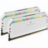 RAM CORSAIR DOMINATOR PLATINUM WHITE RGB 32GB (2X16GB) DDR5 6200MHZ CL36 INTEL CMT32GX5M2X6200C36W