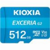 KIOXIA 4K MICRO SD 512GB WITH ADAPTER UHS I U3 V30 LMEX2L512GG2