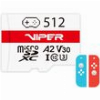 PATRIOT PV512GGM32MCX VIPER GAMING SERIES 512GB MICRO SDXC V30 A2 PV512GGM32MCX