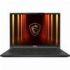 LAPTOP MSI STEALTH A16 AI+ A3XWHG 16' WQXGA OLED 240HZ AMD RYZEN AI 9 XH 370 32GB 2TB RTX5070TI W11