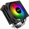 ARMAGGEDDON ARGB SILENT 12CM CPU COOLING FAN 4 HEAT PIPES BLACK BLIZZARD2-B