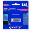 GOODRAM OTG FLASH DRIVE USB3.2 GEN1 128GB & TYPE-C SILVER ODA3-1280S0R11