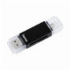 HAMA 181056 USB 2.0 OTG CARDREADER SD/MICROSD BLACK