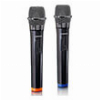 LENCO MCW-020BK DUAL WIRELESS MICROPHONE 65 MM RECEIVER