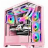 CASE ARMAGGEDDON E-ATX RGB TRANSPARENT FISH TANK GAMING CASE AQUARON XTREME PINK AQUARON-XTREME-P