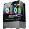 CASE ARMAGGEDDON RGB M-ATX DUAL CHAMBER GAMING CASE AQUARON DUPLEX ONE BLACK AQUARON-DUPLEX1-B