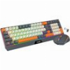 ARMAGGEDDON DUAL MODE GAMING COMBO KEYBOARD AND MOUSE MM-852R DUO STEALTH GREY ORANGE MM-852R-GO