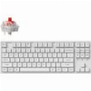 ΜΗΧΑΝΙΚΟ ΠΛΗΚΤΡΟΛΟΓΙΟ KEYCHRON K8 PRO HS G PRO RED SWITCH RGB BACKLIGHT ALUMINUM WHITE (K8P-Q1)