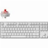 ΜΗΧΑΝΙΚΟ ΠΛΗΚΤΡΟΛΟΓΙΟ KEYCHRON K8 PRO HS G PRO RED SWITCH RGB BACKLIGHT WHITE (K8P-P1)
