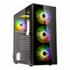 CASE KOLINK OBSERVATORY HF GLASS ARGB MIDI TOWER CASE - BLACK WITH 6 ARGB FANS - 3X140MM & 3X120MM