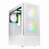 CASE KOLINK OBSERVATORY MX MESH ARGB MIDI TOWER CASE - WHITE WITH 5 ARGB FANS - 2X140MM & 3X120MM