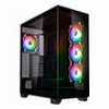 CASE KOLINK UNITY ARENA ARGB MIDI TOWER SHOWCASE - BLACK E-ATX 420MM CLEARANCE WITH 4 ARGB FANS