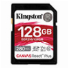 KINGSTON SDR2V6/128GB CANVAS REACT PLUS V60 128GB SDXC C10 UHS-II U3