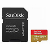 SANDISK EXTREME 128GB MICRO SDXC UHS-I U3 V30 A2 + SD ADAPTER SDSQXAA-128G-GN6AA