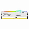 RAM KINGSTON FURY BEAST WHITE RGB 16GB DDR5 6000MT/S CL30 XMP KF560C30BWA-16