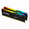 RAM KINGSTON FURY BEAST BLACK RGB 16GB (2X8GB) DDR5 6000MT/S CL30 XMP DUAL KIT KF560C30BBAK2-16