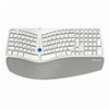 DELUX GM901D WIRELESS ERGONOMIC KEYBOARD BT+2.4G WHITE