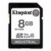 KINGSTON SDIT/8GB 8GB INDUSTRIAL PSLC SDHC MEMORY CARD UHS-I U3 V30 A1 TLS NAND