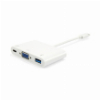 EQUIP 133462 USB TYPE C TO VGA FEMALE/USB A FEMALE/PD ADAPTER