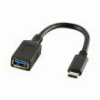LOGILINK CU0098 USB 3.1 GEN1 TYPE-C MALE TO USB 3.1 GEN1 TYPE-A FEMALE ADAPTER 0.15M BLACK
