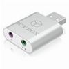 RAIDSONIC ICY BOX IB-AC527 USB 2.0 TO AUDIO/MIC JACK ADAPTER BLACK / 70573