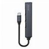 SAVIO AK-71 HUB USB-C 3 X USB-A 2.0,1 X USB-A 3.1 GEN 1 , GRAY