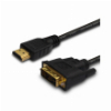 SAVIO CL-10 HDMI 19PIN (M) - DVI 18+1 (M) GOLD-PLATED 1.5M BLACK