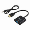 SAVIO CL-23/B HDMI (M) - VGA (F) ADAPTER WITH AUDIO 3.5MM AUDIO CABLE INCLUDED