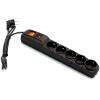 ACAR SURGE PROTECTOR F5 5 SOCKETS ΜΕ ΔΙΑΚΟΠΤΗ 1.5M BLACK
