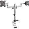 MACLEAN MC-714 DUAL DESK HOLDER FOR TV & MONITORS 13-27 ALUMINUM