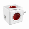 ALLOCACOC POWERCUBE ORIGINAL USB RED 4 ΠΡΙΖΕΣ + 2 USB