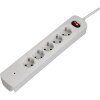 HAMA 137355 TIDY-LINE MULTIPLE SOCKET OUTLET 5-WAYWITH OVERVOLTAGE PROTECTION WHITE
