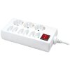LOGILINK LPS201 9-WAY OUTLET STRIP 3X SCHUKO & 6X EURO WITH SWITCH/CHILD PROTECTION 1.5M WHITE