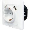 LOGILINK PA0162 2-PORT USB WALL OUTLET WITH 1X SAFETY SOCKET