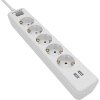 PHILIPS SPN3052W/GRS ΠΟΛΥΠΡΙΖΟ 5 ΘΕΣΕΩΝ ΜΕ 2 USB TYPE-A 2.4 A