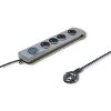 QOLTEC 50163 SURGE PROTECTOR 4 SOCKETS 1.5M ΜΕ ΔΙΑΚΟΠΤΗ